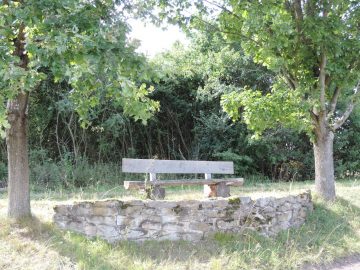 Sitzbank und Rastplatz am Werra Burgen-Steig
